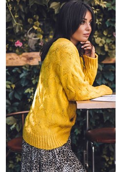 Sweter BK038, Kolor miodowy, Rozmiar S/M, BE Knit ze sklepu Primodo w kategorii Swetry damskie - zdjęcie 184061525