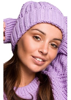 BK057 czapka klasyczna, Kolor lawendowy, Rozmiar uniwersalny, BE Knit ze sklepu Primodo w kategorii Czapki zimowe damskie - zdjęcie 184061546