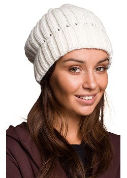 BK058 czapka z wełną, Kolor ecru, Rozmiar uniwersalny, BE Knit ze sklepu Primodo w kategorii Czapki zimowe damskie - zdjęcie 184061549