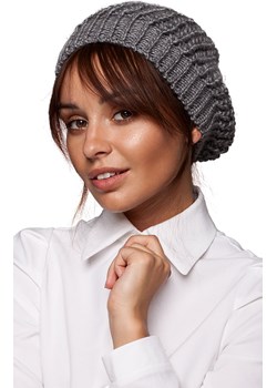 BK060 beret luźny, Kolor grafit-melanż, Rozmiar uniwersalny, BE Knit ze sklepu Primodo w kategorii Berety damskie - zdjęcie 184061568