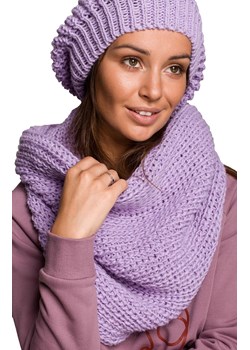 BK061 szal komin z wełną, Kolor lavanda, Rozmiar uniwersalny, BE Knit ze sklepu Primodo w kategorii Szaliki i chusty damskie - zdjęcie 184061578