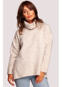 Golf damski w kolorze kości słoniowej BK086, Kolor kość słoniowa, Rozmiar L/XL, BeWear ze sklepu Primodo w kategorii Swetry damskie - zdjęcie 184061598