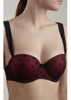 Pin up TB8140 biustonosz semi-soft, Kolor bordowo-czarny, Rozmiar 70B, Conte ze sklepu Primodo w kategorii Biustonosze - zdjęcie 184062187