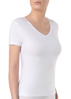 Biały t-shirt damski bawełniany podkoszulek LF 2021, Kolor biały, Rozmiar XL, Conte ze sklepu Primodo w kategorii Podkoszulki i halki - zdjęcie 184062666