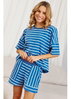 Doctor Nap niebieska piżama damska w paseczki PM.7226.BLUE, Kolor niebieski, Rozmiar M, Doctor Nap ze sklepu Primodo w kategorii Piżamy damskie - zdjęcie 184064269