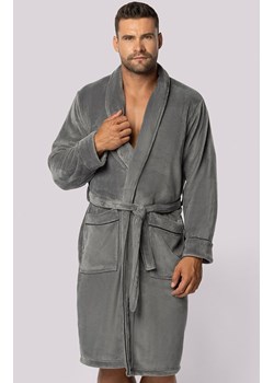 Envie szary szlafrok męski Elegant, Kolor szary, Rozmiar M/L, Envie ze sklepu Primodo w kategorii Szlafroki męskie - zdjęcie 184066405