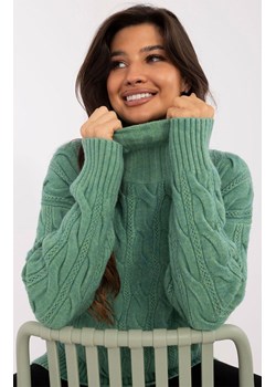 Pistacjowy golf damski AT-SW-23445.00, Kolor pistacjowy, Rozmiar uniwersalny, WOOL FASHION ITALIA ze sklepu Primodo w kategorii Swetry damskie - zdjęcie 184068349