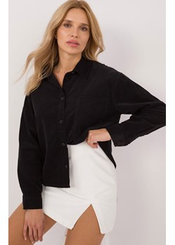 Czarna koszula sztruksowa oversize D70046M11184A2, Kolor czarny, Rozmiar XS, Sublevel ze sklepu Primodo w kategorii Koszule damskie - zdjęcie 184068558