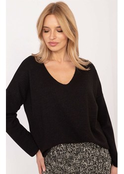 Czarny sweter oversize DHJ-BZ-19238.26, Kolor czarny, Rozmiar uniwersalny, ITALY MODA ze sklepu Primodo w kategorii Swetry damskie - zdjęcie 184068605