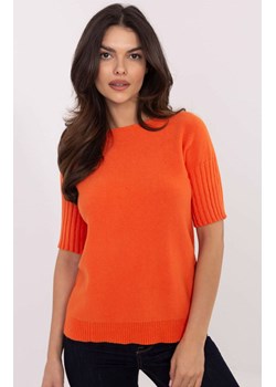 Pomarańczowy sweter z krótkim rękawem DHJ-SW-9316.02P, Kolor pomarańczowy, Rozmiar uniwersalny, ITALY MODA ze sklepu Primodo w kategorii Swetry damskie - zdjęcie 184068939