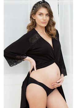 Ciązowe figi damskie mini czarne Lux, Kolor czarny, Rozmiar S, Italian Fashion ze sklepu Primodo w kategorii Majtki damskie - zdjęcie 184071009
