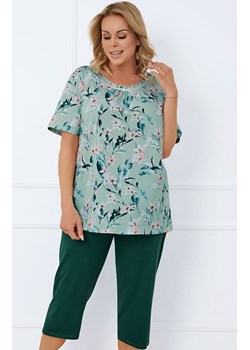 Bawełniana piżama damska Alwea, Kolor zielony-wzór, Rozmiar L, Italian Fashion ze sklepu Primodo w kategorii Piżamy damskie - zdjęcie 184073036