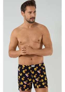 Bokserki męskie w kaczki Anatre, Kolor czarny-wzór, Rozmiar S, Italian Fashion ze sklepu Primodo w kategorii Majtki męskie - zdjęcie 184073056