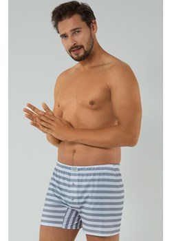 Bawełniane bokserki męski Bari, Kolor biało-szary, Rozmiar 2XL, Italian Fashion ze sklepu Primodo w kategorii Majtki męskie - zdjęcie 184073215