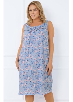 Bawełniana koszula nocna damska na szerokie ramiączko Facelia, Kolor niebiesko-różowy, Rozmiar M, Italian Fashion ze sklepu Primodo w kategorii Koszule nocne - zdjęcie 184073726
