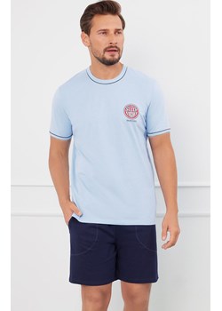 Piżama męska niebieska na krótki rękaw i krótkie spodnie Greg, Kolor niebiesko-granatowy, Rozmiar S, Italian Fashion ze sklepu Primodo w kategorii Piżamy męskie - zdjęcie 184074007
