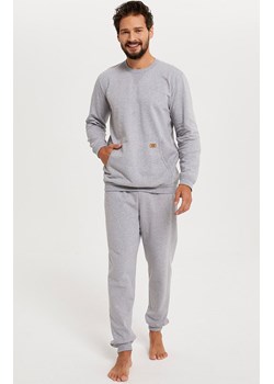 Komplet męski z długi rękawem i długimi nogawkami Fox, Kolor szary melanż, Rozmiar S, Italian Fashion ze sklepu Primodo w kategorii Piżamy męskie - zdjęcie 184074325