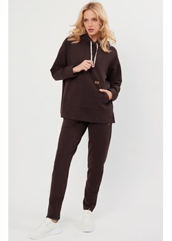 Bluza damska z długim rękawem brązowa Lagos, Kolor brązowy, Rozmiar S, Italian Fashion ze sklepu Primodo w kategorii Bluzy damskie - zdjęcie 184074397