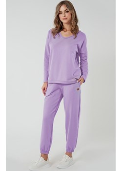 Bluzka damska z długim rękawem liliowa Madri, Kolor liliowy, Rozmiar S, Italian Fashion ze sklepu Primodo w kategorii Bluzki damskie - zdjęcie 184074508