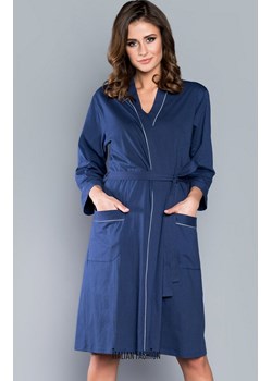 Megan szlafrok damski, Kolor granatowy, Rozmiar M, Italian Fashion ze sklepu Primodo w kategorii Szlafroki damskie - zdjęcie 184074565