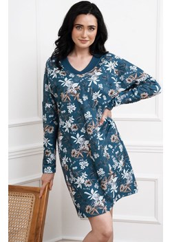 Tunika damska w kwiaty Nikjana, Kolor niebieski-wzór, Rozmiar S, Italian Fashion ze sklepu Primodo w kategorii Koszule nocne - zdjęcie 184074688