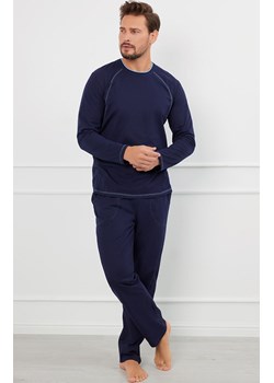 Piżama męska z długim rękawem i spodniami granatowa Salomon, Kolor granatowo-niebieski, Rozmiar S, Italian Fashion ze sklepu Primodo w kategorii Piżamy męskie - zdjęcie 184075089
