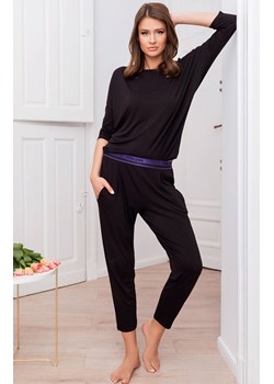 Styl piżama damska rękaw 3/4, dł.spodnie, Kolor czarny, Rozmiar S, Italian Fashion ze sklepu Primodo w kategorii Piżamy damskie - zdjęcie 184075377