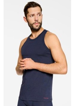 Granatowy bawełniany podkoszulek męski tank top Brass 19776, Kolor granatowy, Rozmiar L, Rene vilard ze sklepu Primodo w kategorii T-shirty męskie - zdjęcie 184076039