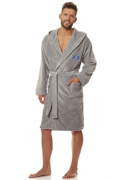 Szlafrok męski w kolorze szarym 2110 Costa, Kolor szary, Rozmiar 2XL, L&amp;L ze sklepu Primodo w kategorii Szlafroki męskie - zdjęcie 184076055