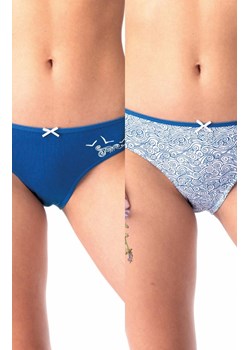 2-pack niskie majtki bawełniane w wakacyjny wzór LPR 723, Kolor niebieski-wzór, Rozmiar S, Key ze sklepu Primodo w kategorii Majtki męskie - zdjęcie 184076546