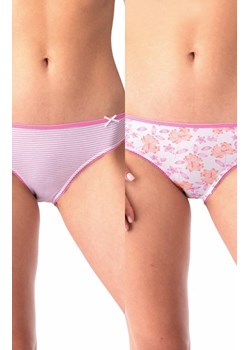 2-pack kolorowe bawełniane majtki damskie LPR 599, Kolor różowy-wzór, Rozmiar S, Key ze sklepu Primodo w kategorii Majtki dziecięce - zdjęcie 184076559