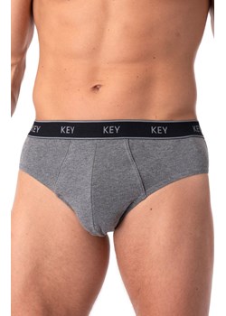 2-pack melanżowe bawełniane slipy grafitowe MPP 222, Kolor grafitowy melanż, Rozmiar M, Key ze sklepu Primodo w kategorii Majtki męskie - zdjęcie 184076655
