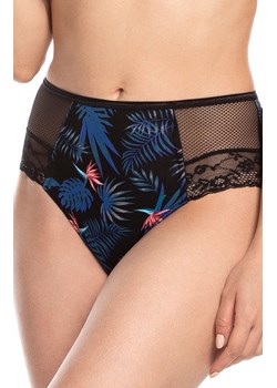 Figi damskie z wyższym stanem 2-pack L-1525MD, Kolor czarny-wzór, Rozmiar S, LAMA ze sklepu Primodo w kategorii Majtki damskie - zdjęcie 184077336