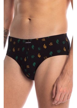 Bawełniany slipy męskie clasic w print w kaktusy 2-pack M-1005CL, Kolor czarny-wzór, Rozmiar L, LAMA ze sklepu Primodo w kategorii Majtki męskie - zdjęcie 184077538