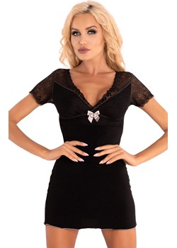 Moonceta LC 99207 koszulka i stringi, Kolor czarny, Rozmiar S/M, LivCo Corsetti Fashion ze sklepu Primodo w kategorii Koszule nocne - zdjęcie 184078149