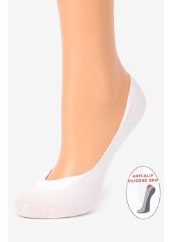 Marilyn białe stopki damskie z silikonem Cotton Anti-Slip, Kolor biały, Rozmiar 36-40, Marilyn ze sklepu Primodo w kategorii Skarpetki damskie - zdjęcie 184079687