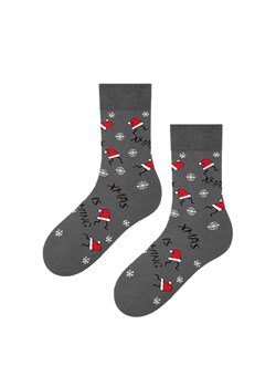 Marilyn Skarpety męskie grafitowe z motywem czapek Mikołaja Xmas Hat, Kolor szary-wzór, Rozmiar 41-45, Marilyn ze sklepu Primodo w kategorii Skarpetki dziecięce - zdjęcie 184079729