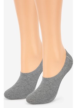 Marilyn 2-pack stopki damskie z silikonem szare Discreet, Kolor szary, Rozmiar 35-38, Marilyn ze sklepu Primodo w kategorii Skarpetki damskie - zdjęcie 184079829