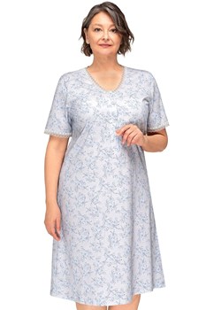 Bawełniana koszula nocna damska Amelia I 217 02, Kolor szary-wzór, Rozmiar 2XL, MARTEL ze sklepu Primodo w kategorii Koszule nocne - zdjęcie 184080148