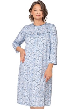 Bawełniana koszula nocna Bogna II 204 26, Kolor niebieski-wzór, Rozmiar 2XL, MARTEL ze sklepu Primodo w kategorii Koszule nocne - zdjęcie 184080235