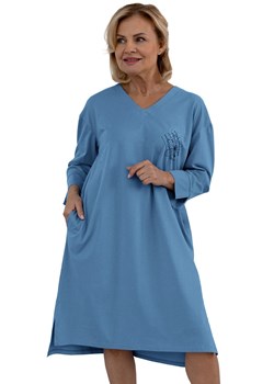 Bawełniana koszula nocna damska Kinga II 238 01, Kolor jeans, Rozmiar 2XL, MARTEL ze sklepu Primodo w kategorii Koszule nocne - zdjęcie 184080356