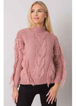 Sweter damski golf z wełny ciemnoróżowy CA-SW-3744.08, Kolor ciemnoróżowy, Rozmiar one size, Rue Paris ze sklepu Primodo w kategorii Swetry damskie - zdjęcie 184081586