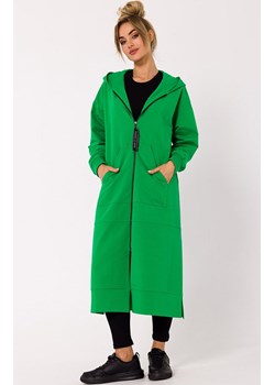 Bluza długa jak parka kolor soczysta zieleń M729, Kolor intensywna zieleń, Rozmiar L/XL, MOE ze sklepu Primodo w kategorii Bluzy damskie - zdjęcie 184082536