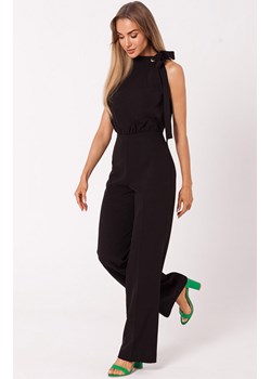 Kombinezon halter neck w kolorze czarnym M746, Kolor czarny, Rozmiar S, MOE ze sklepu Primodo w kategorii Kombinezony damskie - zdjęcie 184082755