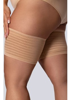 Opaski na uda przeciw otarciom plus size jasnobeżowe Diamond, Kolor jasnobeżowy, Rozmiar 5/6, Mona Queen Size ze sklepu Primodo w kategorii Rajstopy - zdjęcie 184085219