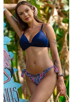 Dwuczęściowy granatowy kostium kąpielowy bikini 193/04, Kolor granatowy-wzór, Rozmiar S, Primo ze sklepu Primodo w kategorii Stroje kąpielowe - zdjęcie 184087626