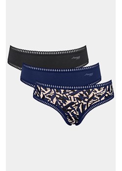 Sloggi 3-pack figi damskie Go Crush Hipster 10219671-M008, Kolor granatowy-wzór, Rozmiar L, Sloggi ze sklepu Primodo w kategorii Majtki damskie - zdjęcie 184090646