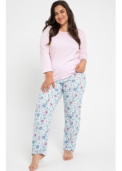 Bawełniana piżama damska Plus Size Amora 3008, Kolor różowy-wzór, Rozmiar XXL, Taro ze sklepu Primodo w kategorii Piżamy damskie - zdjęcie 184092287