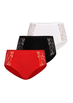 Loren figi wysokie 3-pack 140, Kolor czarno-biało-czerwony, Rozmiar 3XL, Teyli ze sklepu Primodo w kategorii Majtki damskie - zdjęcie 184092699