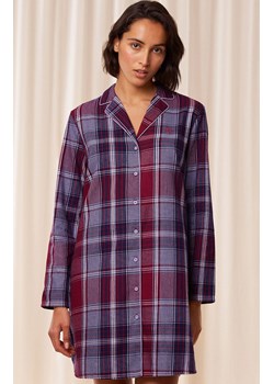 Triumph koszula nocna Boyfriend NDW X Checks 10216520-M006, Kolor bordowy-wzór, Rozmiar 36, Triumph ze sklepu Primodo w kategorii Koszule nocne - zdjęcie 184094228